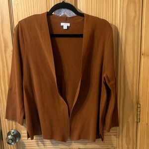 J. Jill Rust Cardigan Sweater